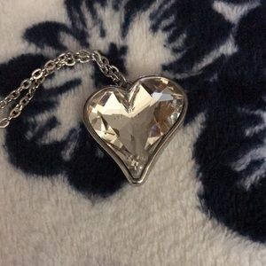 Silver Heart 💜 Fashion Pendant Necklace 😍
